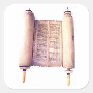 PEGATINA CUADRADA TORAH