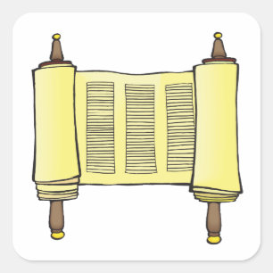 Pegatina Cuadrada Torah
