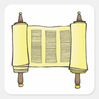 Pegatina Cuadrada Torah