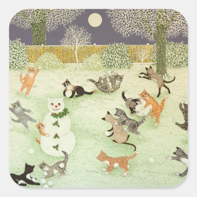 Pegatina Cuadrada Tormenta de graneros 2011 (Anverso)