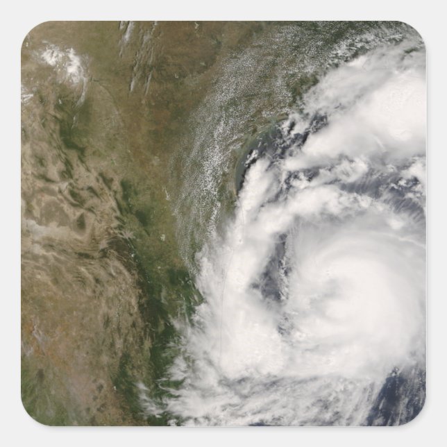 Pegatina Cuadrada Tormenta tropical Dolly (Anverso)