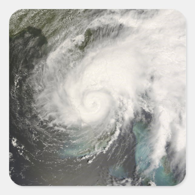 Pegatina Cuadrada Tormenta tropical Fay (Anverso)