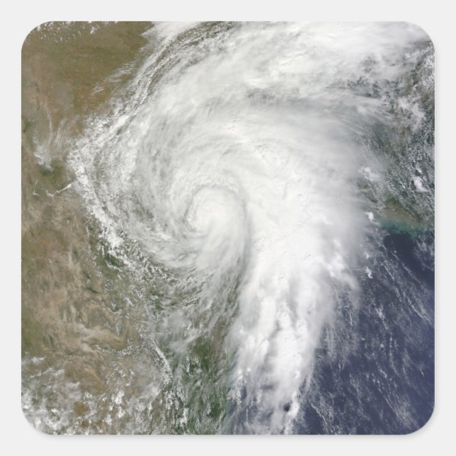 Pegatina Cuadrada Tormenta tropical Hermine por Texas (Anverso)