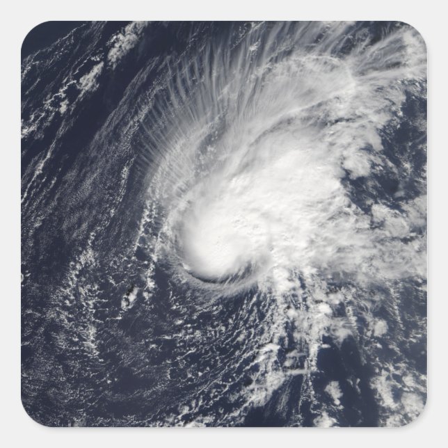 Pegatina Cuadrada Tormenta tropical Zeta (Anverso)