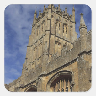 Pegatina Cuadrada Torre de la Iglesia de St. James, Chipping Camden