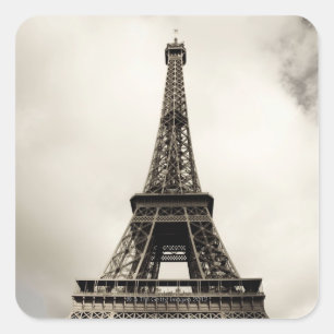 Pegatina Cuadrada Torre Eiffel 8