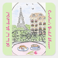 Torre Eiffel de París Caprichosa DUCHA DE NOVIA