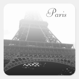 Pegatina Cuadrada Torre Eiffel, París