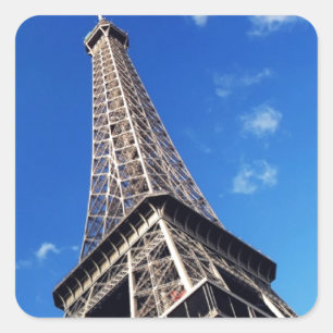 Pegatina Cuadrada Torre Eiffel París Europa Viajes