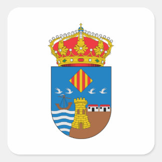 Pegatina Cuadrada Torrevieja (España) Escudo de armas