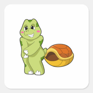 Pegatina Cuadrada Tortuga sin Shell Shy.PNG