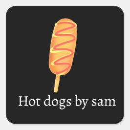 Pegatina Cuadrada Tos Fritos En Un Palo