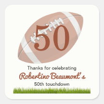 Touchdown Fifty Funny Football 50 cumpleaños