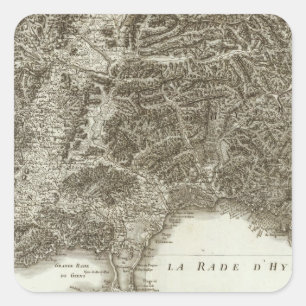 Pegatina Cuadrada Toulon