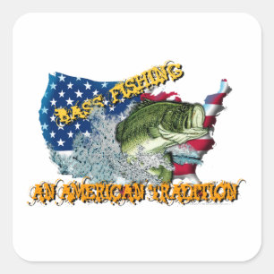 Pegatina Cuadrada Tradición de pesca