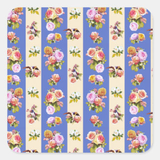 Pegatina Cuadrada Tragaperras y rosas