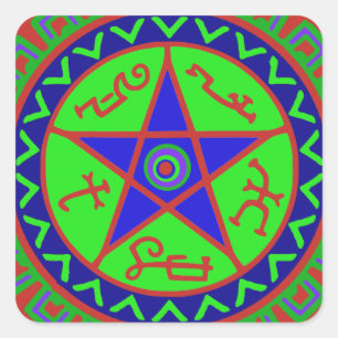 Pegatina Cuadrada Trampa del Diablo
