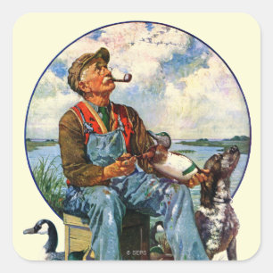 Pegatina Cuadrada Trampas