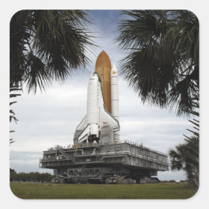 Pegatina Cuadrada Transbordador espacial Endeavor
