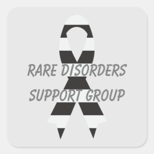 Pegatina Cuadrada Trastornos raros Cinta de medidas de sensibilizaci