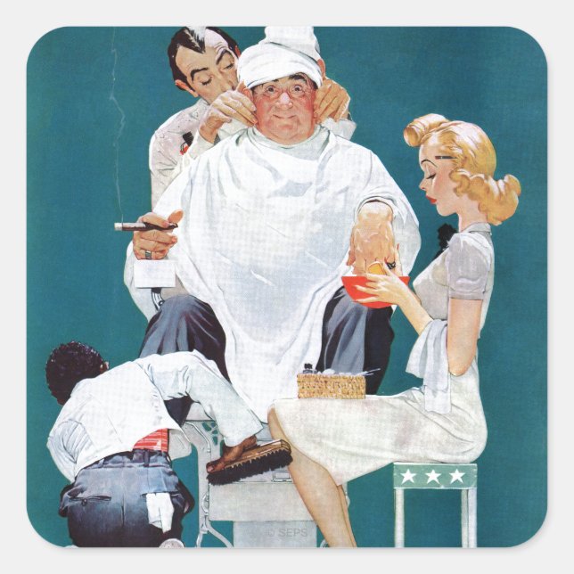 Pegatina Cuadrada Tratamiento completo (Anverso)