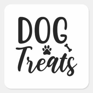 Pegatina Cuadrada Tratamientos de perros