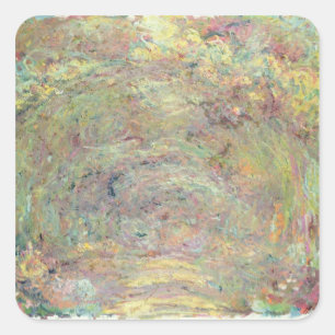 Pegatina Cuadrada Trayectoria sombreada el de Claude Monet