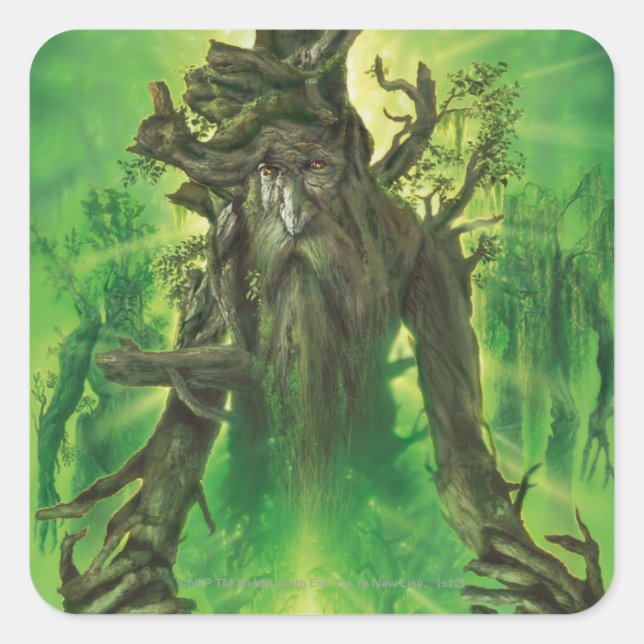Pegatina Cuadrada Treebeard (Anverso)