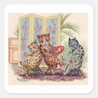 Tres gatos de Louis Wain