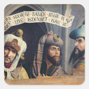 Pegatina Cuadrada Tres profetas, escuela de Provence