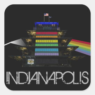 Pegatina Cuadrada Triángulo de DARKSIDE