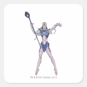 Pegatina Cuadrada Tribu 4 del añil