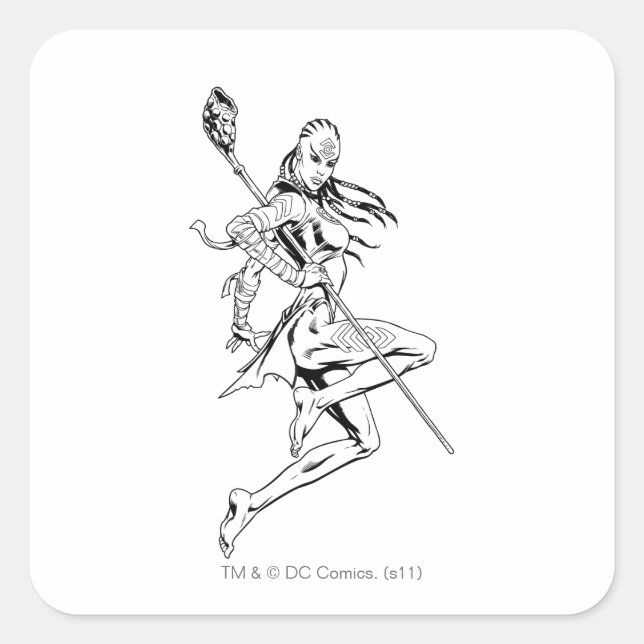 Pegatina Cuadrada Tribuna índigo 3 (Anverso)