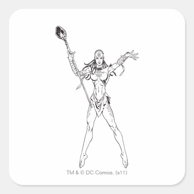 Pegatina Cuadrada Tribuna índigo 6 (Anverso)