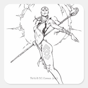 Pegatina Cuadrada Tribuna índigo 9