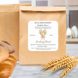 Pegatina Cuadrada Trigo Sourdough Bread Cottage Law Alimentos