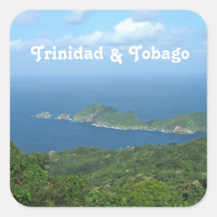 Pegatina Cuadrada Trinidad and Tobago
