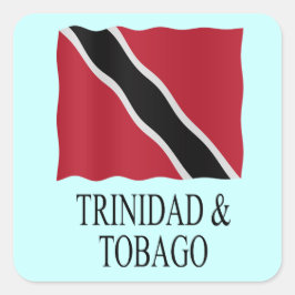 Pegatina Cuadrada Trinidad and Tobago flag