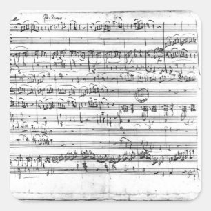 Pegatina Cuadrada Trio, en E llano mayor 'Kegelstatt'