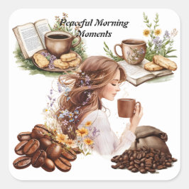 Pegatina Cuadrada Triptych