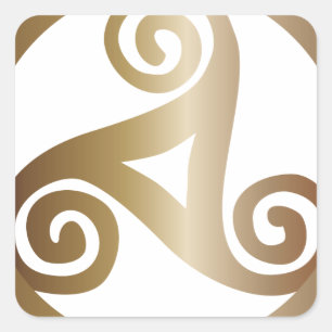 Pegatina Cuadrada Triskell