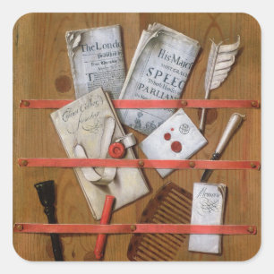 Pegatina Cuadrada Trompe l'oeil, 1702
