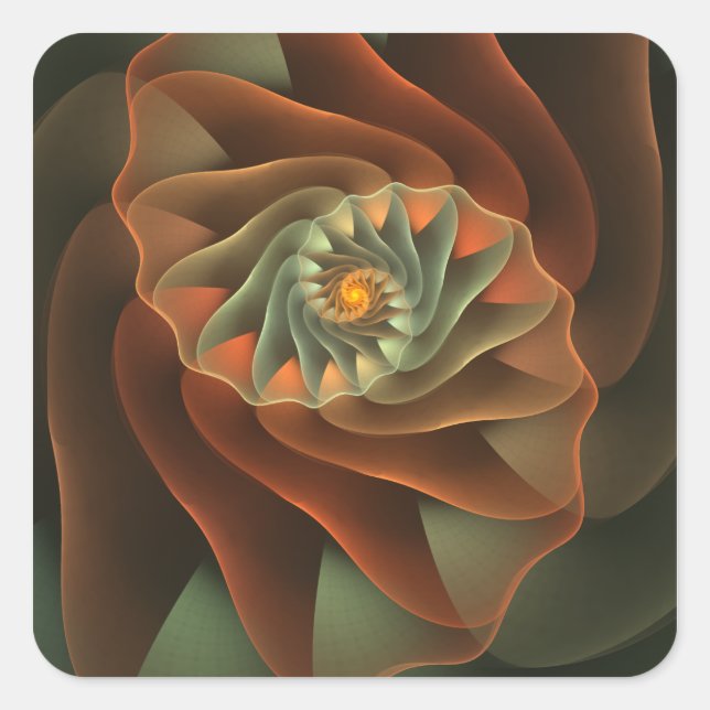 Pegatina Cuadrada Tropicana (Anverso)