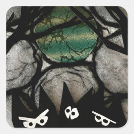 Pegatina Cuadrada Trouble