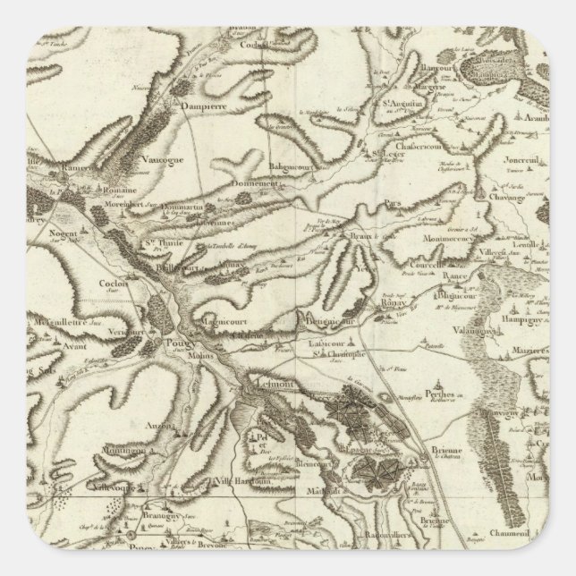 Pegatina Cuadrada Troyes (Anverso)