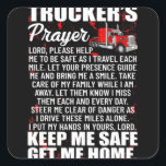 Pegatina Cuadrada Truckers Prayer Keep Me Safe Get Me Home<br><div class="desc">Truckers Prayer Keep Me Safe Get Me Home</div>