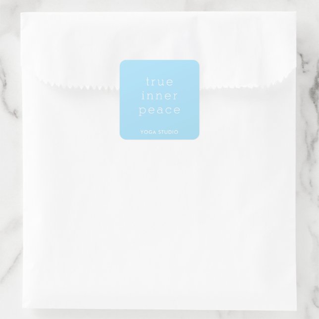 Pegatina Cuadrada "True Inner Peace"  sticker (Bolso)