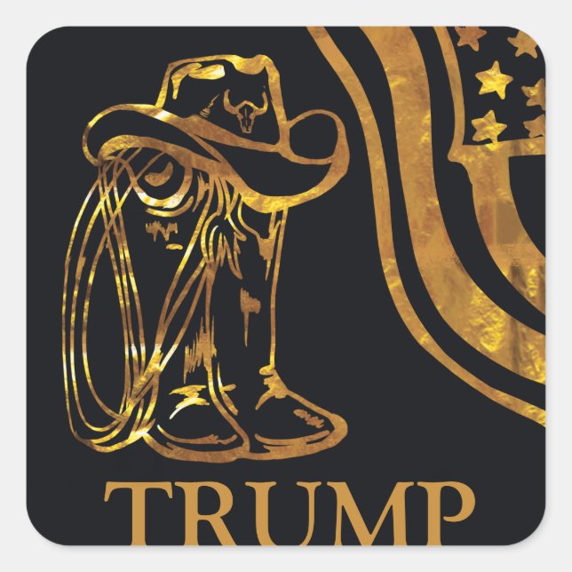 PEGATINA CUADRADA TRUMP (Anverso)