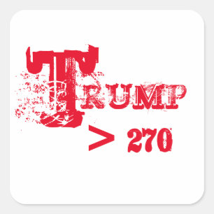 PEGATINA CUADRADA TRUMP 2024