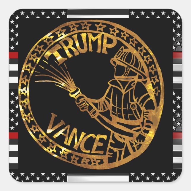 PEGATINA CUADRADA TRUMP 2024 (Anverso)